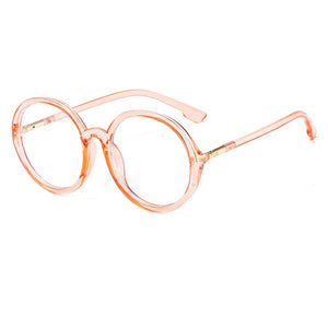 YOOSKE Round Computer Glasses Frames Women Men Anti Blue Light Eyeglasses Oversized Transparent Eyeglass Retro Optical Frame