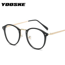 Load image into Gallery viewer, Round Glasses Frames Men Women Vintage Transparent Optical Eyeglasses Frames Black Pink Clear Lens Spectacles Eyewear