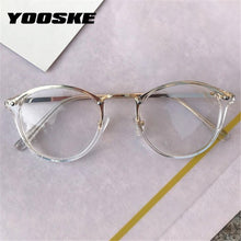 Load image into Gallery viewer, Round Glasses Frames Men Women Vintage Transparent Optical Eyeglasses Frames Black Pink Clear Lens Spectacles Eyewear