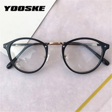 Load image into Gallery viewer, Round Glasses Frames Men Women Vintage Transparent Optical Eyeglasses Frames Black Pink Clear Lens Spectacles Eyewear