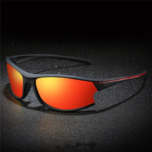 YOOSKE Sports Sunglasses Men 100% Polarized Goggles Sun Glasses Women Outdoor uv400 Polarizing Glasses Elasticity Matte Frame