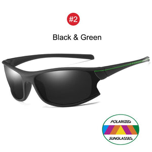 YOOSKE Sports Sunglasses Men 100% Polarized Goggles Sun Glasses Women Outdoor uv400 Polarizing Glasses Elasticity Matte Frame