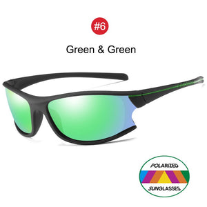 YOOSKE Sports Sunglasses Men 100% Polarized Goggles Sun Glasses Women Outdoor uv400 Polarizing Glasses Elasticity Matte Frame