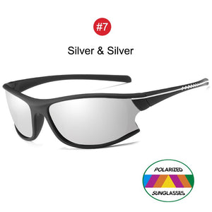 YOOSKE Sports Sunglasses Men 100% Polarized Goggles Sun Glasses Women Outdoor uv400 Polarizing Glasses Elasticity Matte Frame