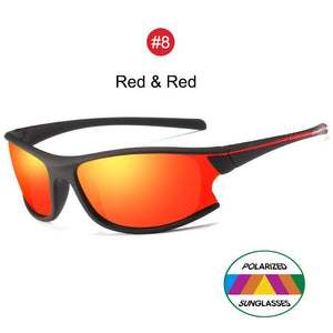 YOOSKE Sports Sunglasses Men 100% Polarized Goggles Sun Glasses Women Outdoor uv400 Polarizing Glasses Elasticity Matte Frame