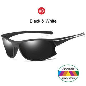 YOOSKE Sports Sunglasses Men 100% Polarized Goggles Sun Glasses Women Outdoor uv400 Polarizing Glasses Elasticity Matte Frame