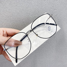 Load image into Gallery viewer, Transparent Eyeglasses Frames for Women Computer Blue Light Glasses Frame Ladies Irregular Curved Legs Metal Spectacles