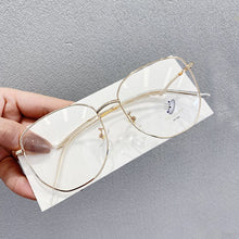 Load image into Gallery viewer, Transparent Eyeglasses Frames for Women Computer Blue Light Glasses Frame Ladies Irregular Curved Legs Metal Spectacles