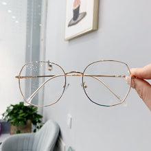 Load image into Gallery viewer, Transparent Glasses Frames Women Retro Oversized Optical  Eyeglasses Female Fashion Irregular Metal Myopia Frame