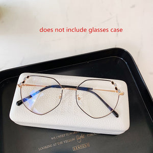 Transparent Optical Glasses Women Elegant Irregular Eyeglasses Frames Ladies Luxury Metal Spectacles Frame