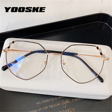 Load image into Gallery viewer, YOOSKE Transparent Optical Glasses Women Elegant Irregular Eyeglasses Frames Ladies  Metal Spectacles Frame