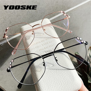 Transparent Optical Glasses Women Elegant Irregular Eyeglasses Frames Ladies Luxury Metal Spectacles Frame