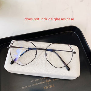 Transparent Optical Glasses Women Elegant Irregular Eyeglasses Frames Ladies Luxury Metal Spectacles Frame