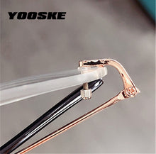 Load image into Gallery viewer, Transparent Rimless Eyeglasses Frames for Women Blue Llight Blocking Glasses Men Computer Optical Frame