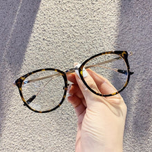 Load image into Gallery viewer, YOOSKE Vintage Oversized Glasses Frame Women Men Round Eyeglasses Metal Frames Computer Gaming Optical Spectacles Black Glass