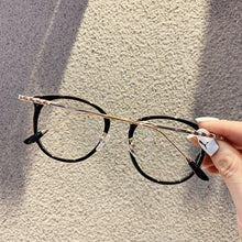 Load image into Gallery viewer, YOOSKE Vintage Oversized Glasses Frame Women Men Round Eyeglasses Metal Frames Computer Gaming Optical Spectacles Black Glass