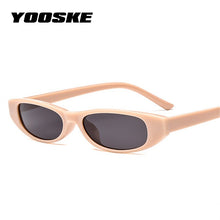 Load image into Gallery viewer, YOOSKE Vintage Rectangle Sunglasses Women Cat Eye Designer Ladies Small Frame Black Red Sun Glasses Brand Retro Skinny Eyewear