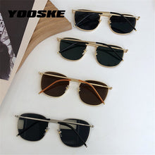 Load image into Gallery viewer, YOOSKE Vintage Sunglasses Women Men Retro Driving Sun Glasses Female Male Shades Eyewear Brand Designer Metal Goggles