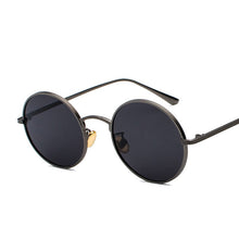 Load image into Gallery viewer, YOOSKE Vintage Sunglasses Women Men Retro Round Steampunk Sun Glasses Female Male Metal Hip Hop Eyewear UV400
