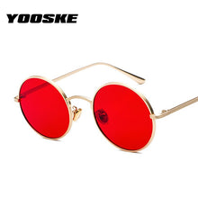 Load image into Gallery viewer, YOOSKE Vintage Sunglasses Women Men Retro Round Steampunk Sun Glasses Female Male Metal Hip Hop Eyewear UV400