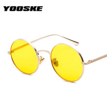 Load image into Gallery viewer, YOOSKE Vintage Sunglasses Women Men Retro Round Steampunk Sun Glasses Female Male Metal Hip Hop Eyewear UV400