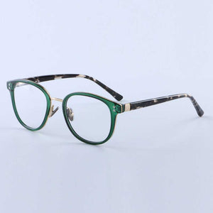 YOUTOP  Men's Round Optical Frames Fashionable Eyeglasses women's Myopia Eye glasses Striped Ultem eyewear 2064