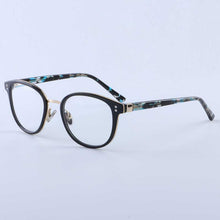 Carica l&#39;immagine nel visualizzatore di Gallery, YOUTOP  Men&#39;s Round Optical Frames Fashionable Eyeglasses women&#39;s Myopia Eye glasses Striped Ultem eyewear 2064