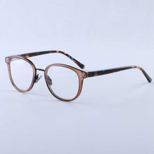 Carica l&#39;immagine nel visualizzatore di Gallery, YOUTOP  Men&#39;s Round Optical Frames Fashionable Eyeglasses women&#39;s Myopia Eye glasses Striped Ultem eyewear 2064