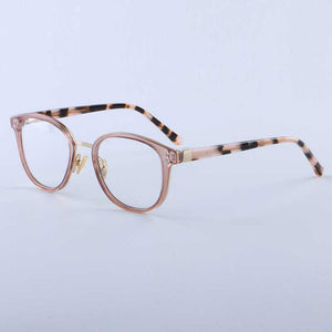 YOUTOP  Men's Round Optical Frames Fashionable Eyeglasses women's Myopia Eye glasses Striped Ultem eyewear 2064