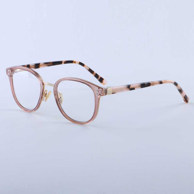 YOUTOP  Men's Round Optical Frames Fashionable Eyeglasses women's Myopia Eye glasses Striped Ultem eyewear 2064