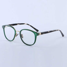 Carica l&#39;immagine nel visualizzatore di Gallery, YOUTOP  Men&#39;s Round Optical Frames Fashionable Eyeglasses women&#39;s Myopia Eye glasses Striped Ultem eyewear 2064