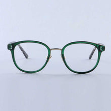 Carica l&#39;immagine nel visualizzatore di Gallery, YOUTOP  Men&#39;s Round Optical Frames Fashionable Eyeglasses women&#39;s Myopia Eye glasses Striped Ultem eyewear 2064