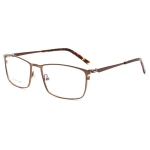YOUTOP Square Frame Men's Business Eyeglasses Male's Glasses Striped Stainless Steel eyewear 8009