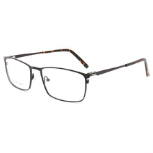 Carica l&#39;immagine nel visualizzatore di Gallery, YOUTOP Square Frame Men&#39;s Business Eyeglasses Male&#39;s Glasses Striped Stainless Steel eyewear 8009