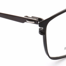 Carica l&#39;immagine nel visualizzatore di Gallery, YOUTOP Square Frame Men&#39;s Business Eyeglasses Male&#39;s Glasses Striped Stainless Steel eyewear 8009
