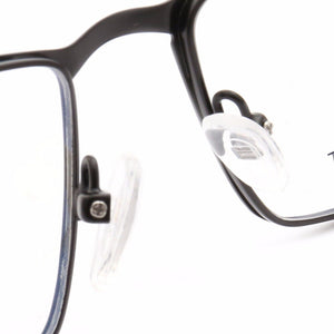 YOUTOP Square Frame Men's Business Eyeglasses Male's Glasses Striped Stainless Steel eyewear 8009