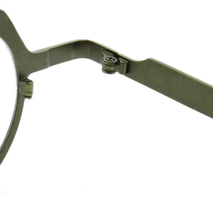 YOUTOP Unisex B-Titanium Premium Material Round Shield Shaped Non Prescription Eyeglass Frames 7030