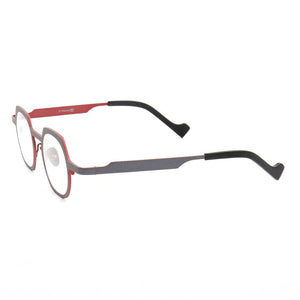 YOUTOP Unisex B-Titanium Premium Material Round Shield Shaped Non Prescription Eyeglass Frames 7030
