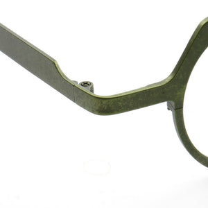 YOUTOP Unisex B-Titanium Premium Material Round Shield Shaped Non Prescription Eyeglass Frames 7030