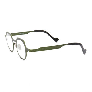 YOUTOP Unisex B-Titanium Premium Material Round Shield Shaped Non Prescription Eyeglass Frames 7030