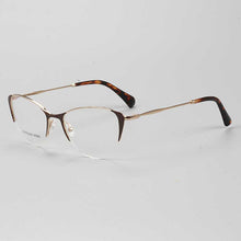 Carica l&#39;immagine nel visualizzatore di Gallery, YOUTOP Women Cat Eye Stainless Steel  Eyeglasses Optical Female Eyewear Prescription Glasses Frame S6822