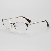 Carica l&#39;immagine nel visualizzatore di Gallery, YOUTOP Women Cat Eye Stainless Steel  Eyeglasses Optical Female Eyewear Prescription Glasses Frame S6822