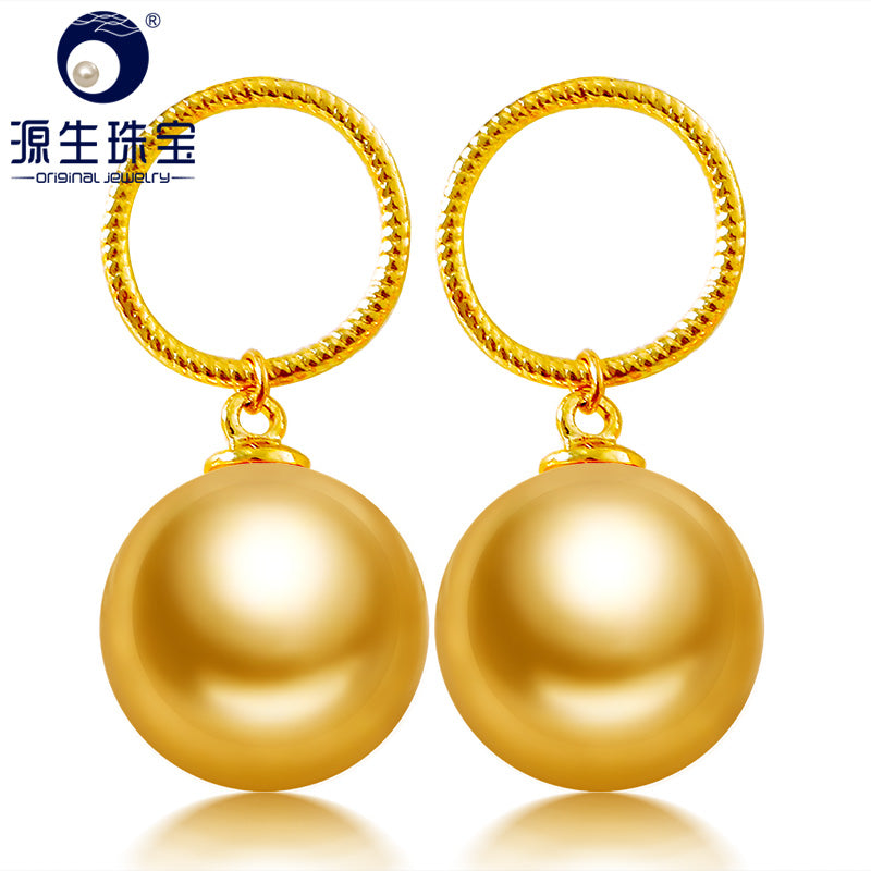 YS DIY Personal Customized Design Pendant Accessory 14K Gold Earring Accessory Without Pearl