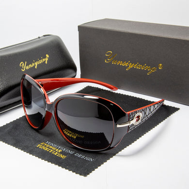 2022 New Sunglasses Female Polarized Sun glasses 2012 Diamond Fashion Classic Big Frame Glasses Women Vintage oculos de sol