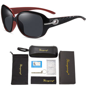 2022 New Sunglasses Female Polarized Sun glasses 2012 Diamond Fashion Classic Big Frame Glasses Women Vintage oculos de sol