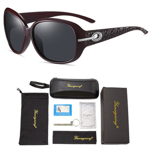 2022 New Sunglasses Female Polarized Sun glasses 2012 Diamond Fashion Classic Big Frame Glasses Women Vintage oculos de sol