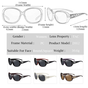 2022 New Sunglasses Female Polarized Sun glasses 2012 Diamond Fashion Classic Big Frame Glasses Women Vintage oculos de sol