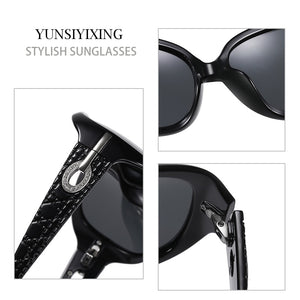 2022 New Sunglasses Female Polarized Sun glasses 2012 Diamond Fashion Classic Big Frame Glasses Women Vintage oculos de sol