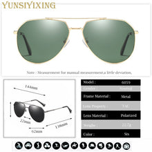 Load image into Gallery viewer, YSYX Classic Men&#39;s Sunglasses Polarized Lens  Outdoor Driver Driving Sun Glasses For Men UV400 Anti Blue Ray gafas de sol 6059
