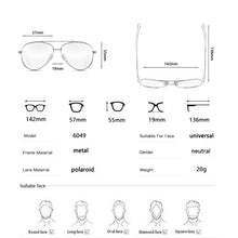 Load image into Gallery viewer, YSYX Men's Vintage Polarized Sunglasses Driver Brand Anti Blue ray Sun Glasses  Eyewear UV400 Men/Women 2023 New6049
